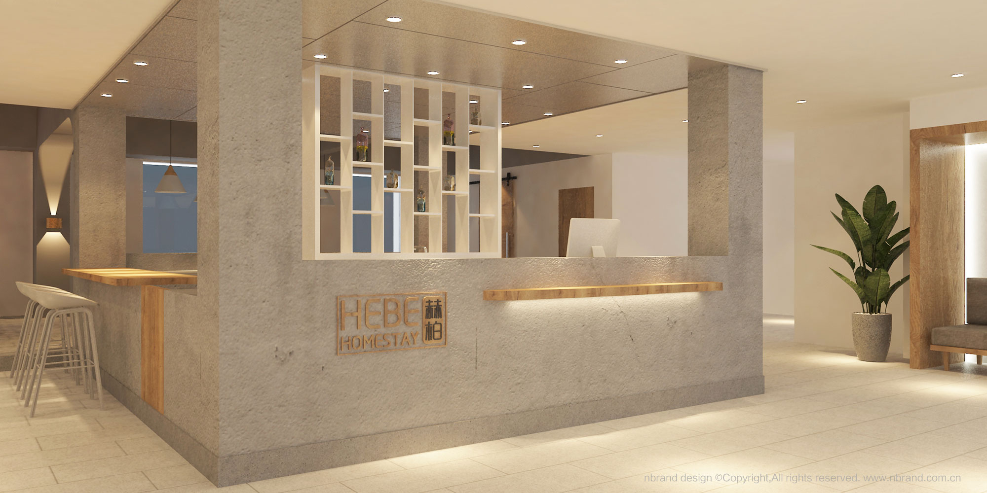民宿品牌: 赫柏酒店酒店品牌設計、空間設計、軟裝設計